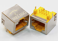 PCB Mount RJ45 8P8C Modular Connector Tab Up Latch Direction For LAN Network