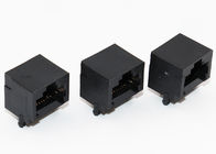 8P8C RJ45 Through Hole Connector , THT Solder Right Angle RJ45 With Posts