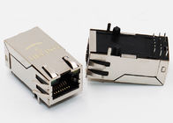 Brass Shielded PoE RJ45 Connector , 8 Pin Ethernet Connector For IP Camera