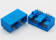Unshielded RJ45 1x2 Two Ports RJ45 Female Connector RoHS Certificate