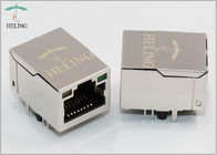 Integrated Magnetics Through Hole RJ45 Female Connector For Networking Devices