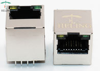 Vertical 10 / 100 Base - T Integrated Magnetic RJ45 Connector LAN Modular Jack 100 Mbps