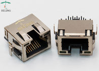Thru Hole R/A Shielded PCB RJ45 Ethernet Connector With EMI Tabs