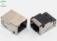 1.27mm Terminal Pitch 1000Base T RJ45 , Right Angle Female RJ45 Receptacle