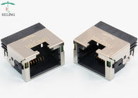 Through Hole 8 Pin RJ45 Female Connector For Ethernet Router