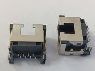 Right Angle RJ45 Female Connector , Shielded Low Profile RJ45