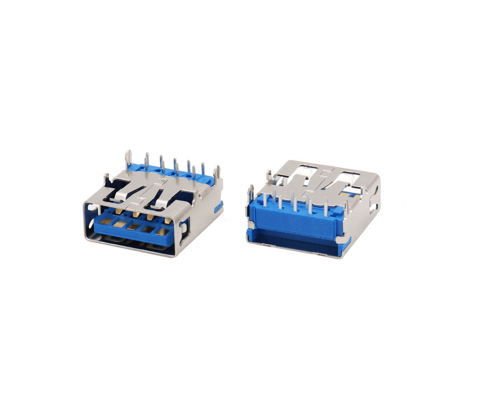 90 Degree DIP USB 3.0 Connector Through - Hole Height Over PCB 6.26mm