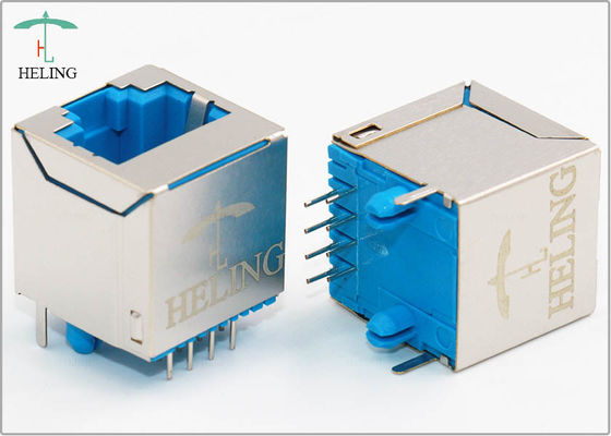 Folding RJ45 Female Connector Brass Shielding For Computer Cat 5 ...