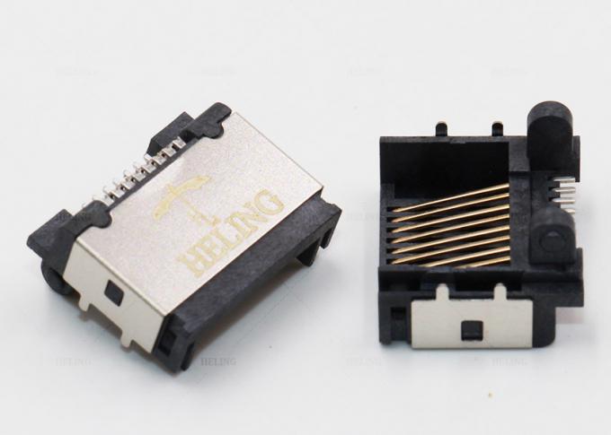 Folding RJ45 Female Connector Brass Shielding For Computer Cat 5 ...